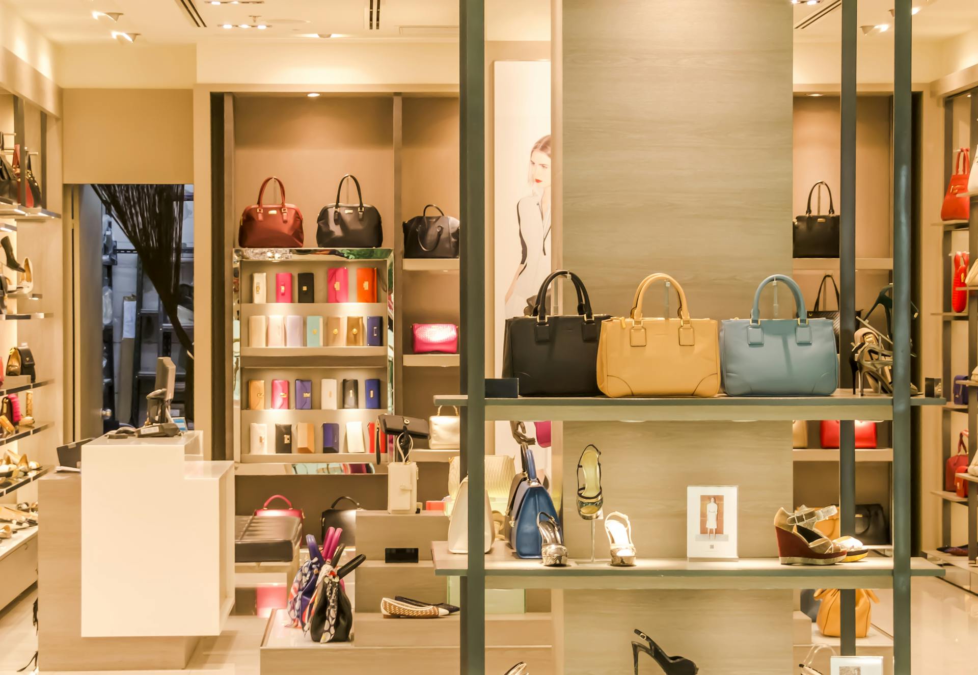 Modern showroom interior