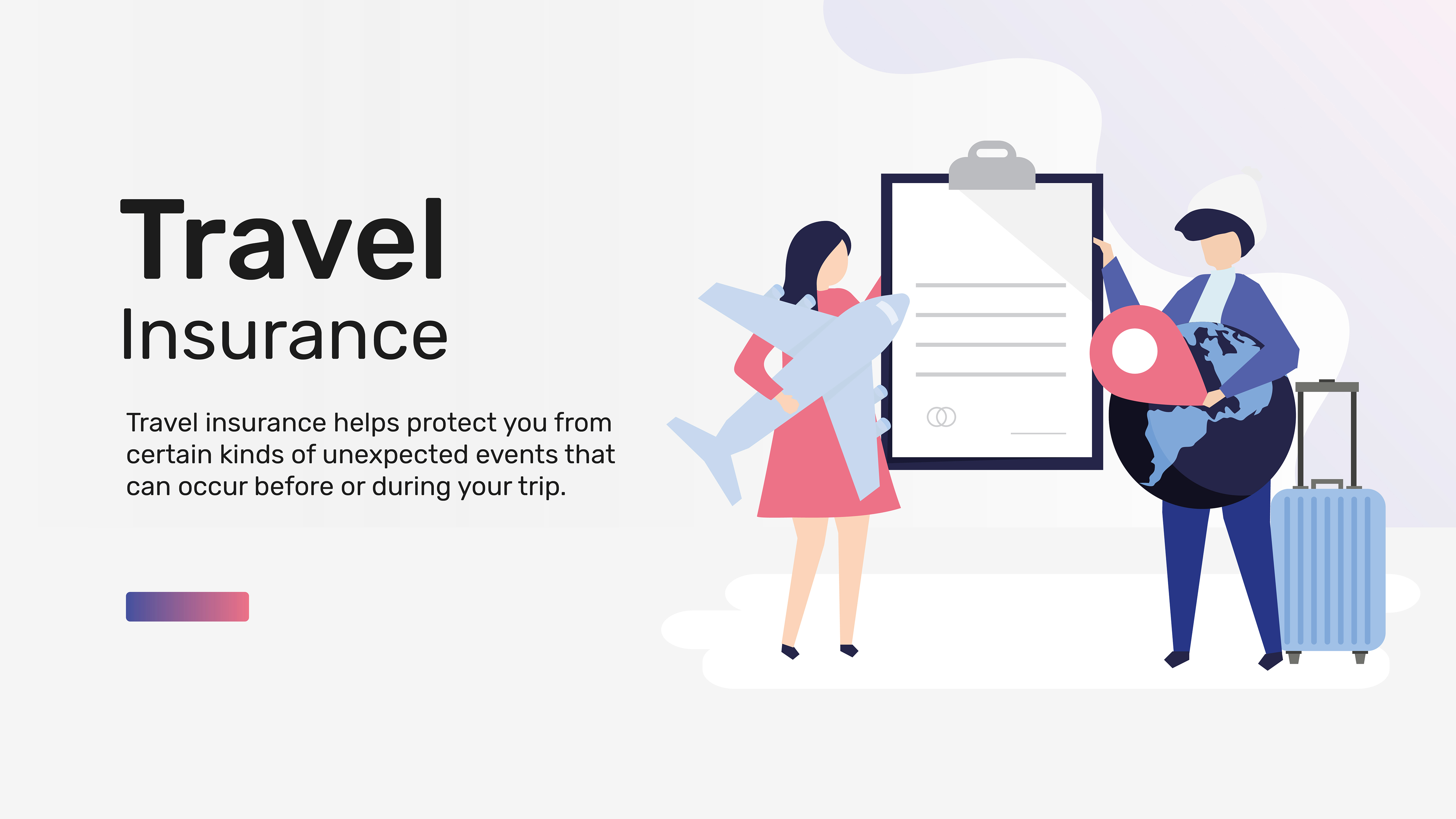 Traveler with suitcase