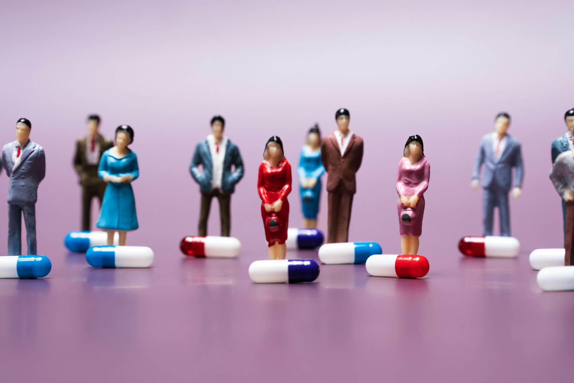 Employees in a workplace