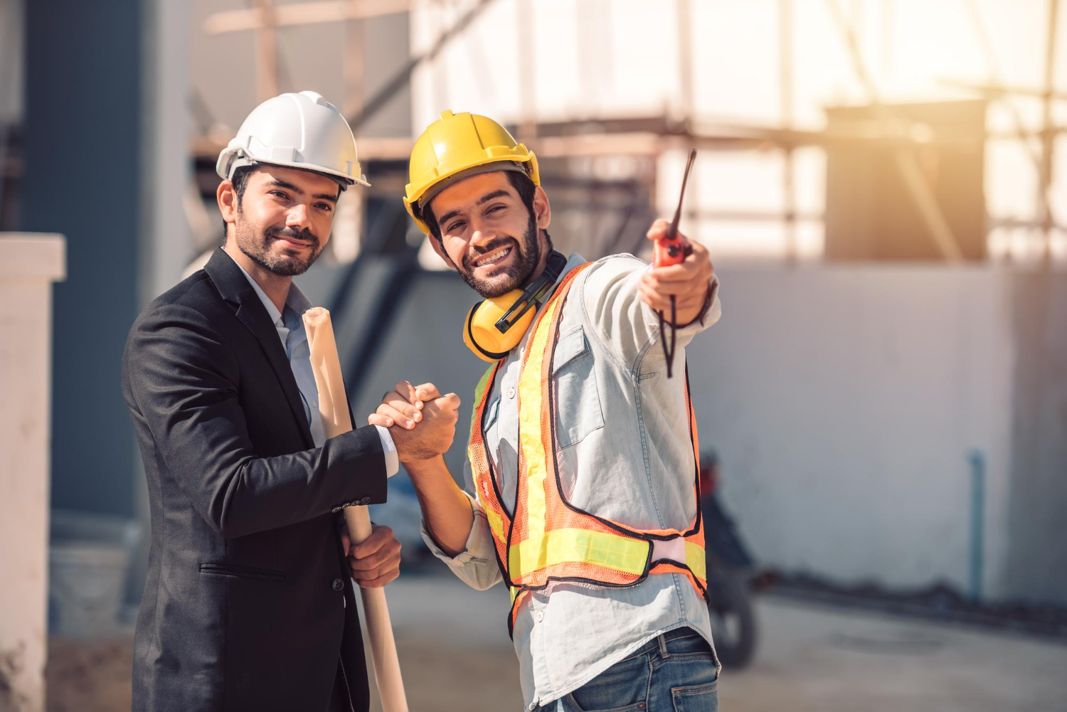 Workers in a workplace